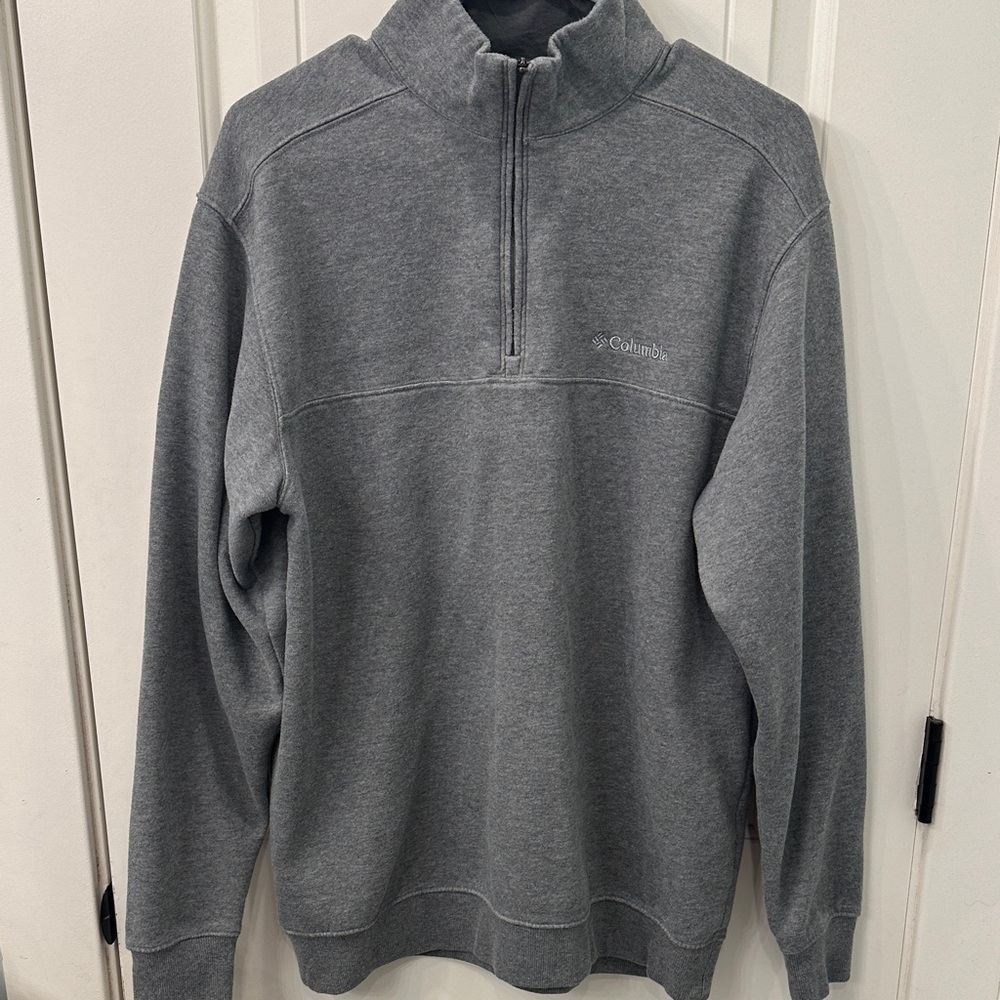 Columbia Men's Charcoal Zip-Up Pull Over Sweatshirt